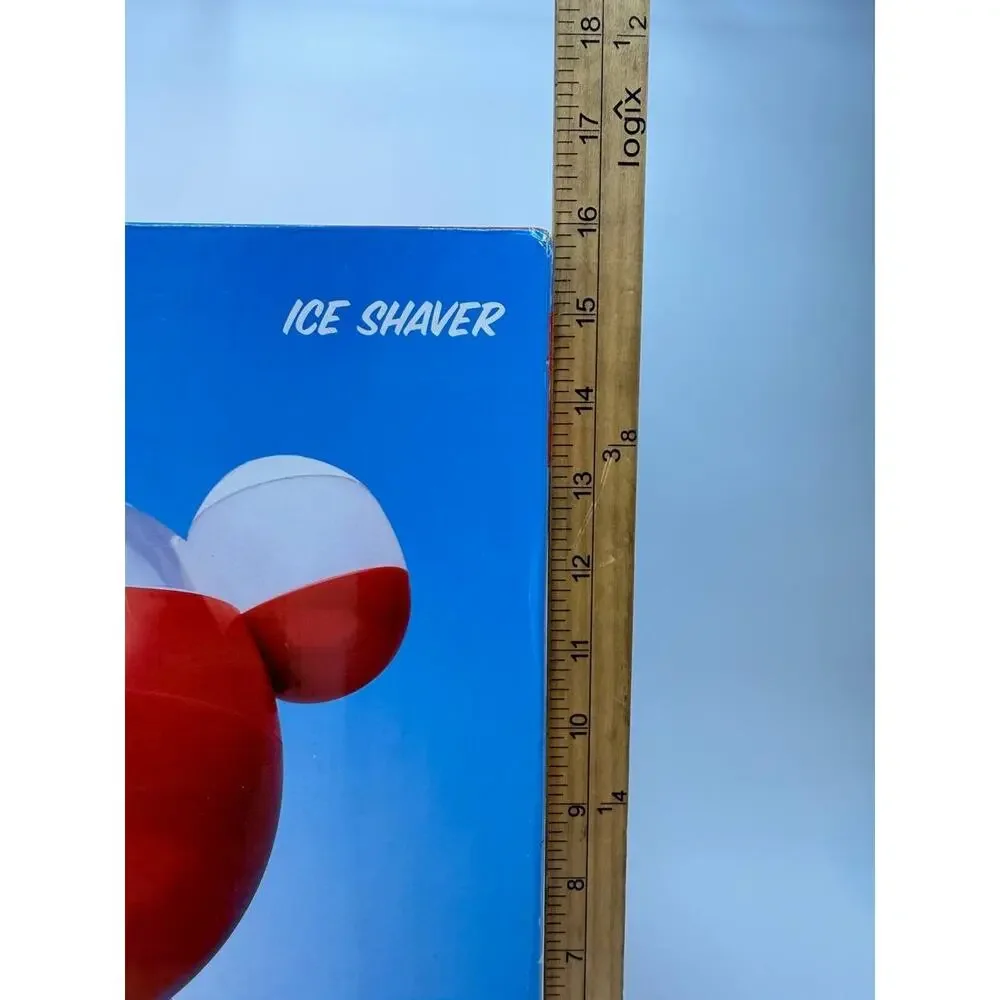 Disney Ice Shaver Snow Cone Maker Machine Mickey Mouse 6 lb Back To Basics New